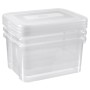 Curver Juego de cajas de almacenamiento Handy 3x25L transparente de , Cestas para almacenaje - Ref: Foro24-443853, Precio: 42...