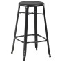 Taburetes de cocina 6 unidades acero negro de , Taburetes de cocina - Ref: Foro24-3054559, Precio: 468,74 €, Descuento: %