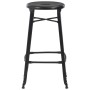 Taburetes de cocina 6 unidades acero negro de , Taburetes de cocina - Ref: Foro24-3054559, Precio: 468,74 €, Descuento: %
