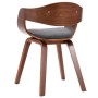 Sillas de comedor 4 unidades madera curvada y tela gris de , Sillas de comedor - Ref: Foro24-3054820, Precio: 708,85 €, Descu...