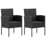 Juego de comedor para jardín 3 piezas ratán sintético negro de , Conjuntos de jardín - Ref: Foro24-3059411, Precio: 220,56 €,...