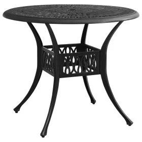 Black cast aluminum garden table 90x90x74 cm by vidaXL, Garden tables - Ref: Foro24-315586, Price: 221,36 €, Discount: %