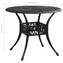 Mesa de jardín aluminio fundido negra 90x90x74 cm de vidaXL, Mesas de jardín - Ref: Foro24-315586, Precio: 246,32 €, Descuent...