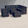 Muebles palets de jardín 8 pzas madera maciza pino gris oscuro de , Conjuntos de jardín - Ref: Foro24-3063760, Precio: 556,61...