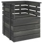 Muebles palets de jardín 8 pzas madera maciza pino gris oscuro de , Conjuntos de jardín - Ref: Foro24-3063760, Precio: 556,61...