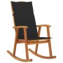 Silla mecedora con cojines madera maciza de acacia de , Sillas de jardín - Ref: Foro24-3064186, Precio: 207,43 €, Descuento: %