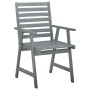 Sillas comedor de jardín 3 uds madera maciza acacia y cojines de , Sillas de jardín - Ref: Foro24-3064448, Precio: 288,28 €, ...