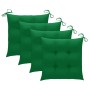 Sillas comedor de jardín 3 uds madera maciza acacia y cojines de , Sillas de jardín - Ref: Foro24-3064448, Precio: 288,28 €, ...