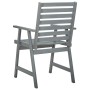 Sillas comedor de jardín 3 uds madera maciza acacia y cojines de , Sillas de jardín - Ref: Foro24-3064443, Precio: 290,30 €, ...