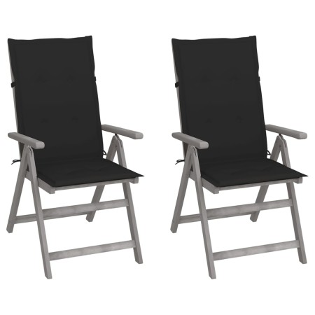 Sillas reclinables jardín y cojines 2 uds madera maciza acacia de , Sillas de jardín - Ref: Foro24-3064705, Precio: 174,95 €,...
