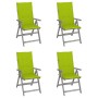 Sillas reclinables jardín y cojines 4 uds madera maciza acacia de , Sillas de jardín - Ref: Foro24-3065388, Precio: 322,13 €,...