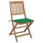 Sillas de jardín plegables 6 uds y cojines madera maciza acacia de , Sillas de jardín - Ref: Foro24-3074999, Precio: 313,96 €...