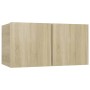 Set de muebles salón TV 10 pzas madera ingeniería roble Sonoma de , Muebles TV - Ref: Foro24-3079039, Precio: 276,61 €, Descu...