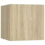Set de muebles salón TV 10 pzas madera ingeniería roble Sonoma de , Muebles TV - Ref: Foro24-3079039, Precio: 276,61 €, Descu...
