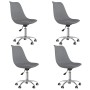 Sillas de comedor giratorias 4 unidades tela gris claro de , Sillas de comedor - Ref: Foro24-3085379, Precio: 226,38 €, Descu...