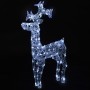 Reno de Navidad 90 LED acrílico 60x16x100 cm de , Luces de Navidad - Ref: Foro24-289961, Precio: 79,90 €, Descuento: %