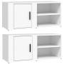 Muebles para TV 2 uds madera contrachapada blanco 80x31,5x36 cm de , Muebles TV - Ref: Foro24-819437, Precio: 86,87 €, Descue...