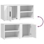 Muebles para TV 2 uds madera contrachapada blanco 80x31,5x36 cm de , Muebles TV - Ref: Foro24-819437, Precio: 86,87 €, Descue...