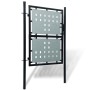 Puerta de valla de jardín negra 100x175 cm de , Puertas de jardín - Ref: Foro24-141686, Precio: 195,51 €, Descuento: %