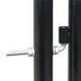 Puerta de valla de jardín negra 100x175 cm de , Puertas de jardín - Ref: Foro24-141686, Precio: 195,51 €, Descuento: %