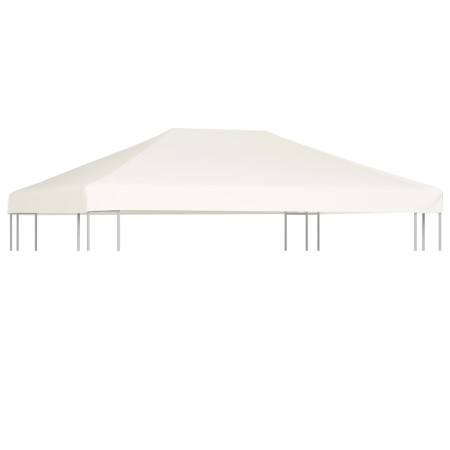 Toldo de cenador 310 g/m² 4x3 m blanco crema de , Cubiertas para carpas y cenadores - Ref: Foro24-44783, Precio: 84,53 €, Des...