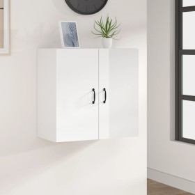 Armario pared madera contrachapada blanco brillo 60x31x60 cm de , Taquillas y armarios de almacenamiento - Ref: Foro24-812903...