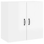 Armario pared madera contrachapada blanco brillo 60x31x60 cm de , Taquillas y armarios de almacenamiento - Ref: Foro24-812903...