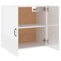 Armario pared madera contrachapada blanco brillo 60x31x60 cm de , Taquillas y armarios de almacenamiento - Ref: Foro24-812903...