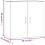 Armario pared madera contrachapada blanco brillo 60x31x60 cm de , Taquillas y armarios de almacenamiento - Ref: Foro24-812903...