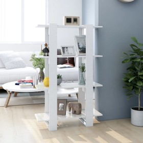 Estantería/divisor de espacios blanco brillante 80x30x123,5 cm de , Librerías y estanterías - Ref: Foro24-811580, Precio: 39,...