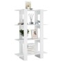 Estantería/divisor de espacios blanco brillante 80x30x123,5 cm de , Librerías y estanterías - Ref: Foro24-811580, Precio: 39,...