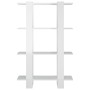 Estantería/divisor de espacios blanco brillante 80x30x123,5 cm de , Librerías y estanterías - Ref: Foro24-811580, Precio: 39,...