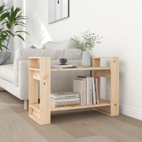 Estantería/divisor de espacios madera maciza pino 80x35x56,5 cm de , Librerías y estanterías - Ref: Foro24-813894, Precio: 33...