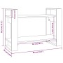 Estantería/divisor de espacios madera maciza pino 80x35x56,5 cm de , Librerías y estanterías - Ref: Foro24-813894, Precio: 33...