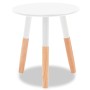 Set de mesas auxiliares 2 unidades madera maciza de pino blanco de , Mesas auxiliares - Ref: Foro24-244734, Precio: 64,95 €, ...