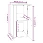 Aparador de madera contrachapada blanco brillante 40x33x70 cm de , Aparadores - Ref: Foro24-819414, Precio: 60,25 €, Descuent...
