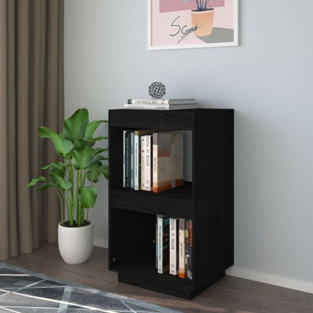 Estantería de madera maciza de pino negro 40x35x71 cm de , Librerías y estanterías - Ref: Foro24-810843, Precio: 48,70 €, Des...
