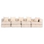 Puf modular de 4 plazas de tela beige de , Cojines para sillas y sofás - Ref: Foro24-249398, Precio: 848,96 €, Descuento: %