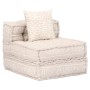 Puf modular de 4 plazas de tela beige de , Cojines para sillas y sofás - Ref: Foro24-249398, Precio: 848,96 €, Descuento: %