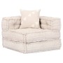 Puf modular de 4 plazas de tela beige de , Cojines para sillas y sofás - Ref: Foro24-249398, Precio: 848,96 €, Descuento: %