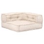 Puf modular de 4 plazas de tela beige de , Cojines para sillas y sofás - Ref: Foro24-249398, Precio: 848,96 €, Descuento: %