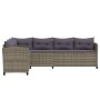 Set de muebles de jardín 3 pzas y cojines ratán sintético gris de , Conjuntos de jardín - Ref: Foro24-3098168, Precio: 844,35...