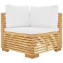 Juego muebles de jardín 5 piezas y cojines madera maciza teca de , Conjuntos de jardín - Ref: Foro24-3100913, Precio: 891,23 ...