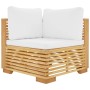 Juego muebles de jardín 4 piezas y cojines madera maciza teca de , Conjuntos de jardín - Ref: Foro24-3100911, Precio: 640,39 ...