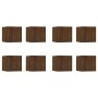 Muebles para TV de pared 8 uds roble marrón 30,5x30x30 cm de , Muebles TV - Ref: Foro24-3120325, Precio: 158,50 €, Descuento: %