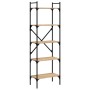 Librería de 5 estantes madera roble Sonoma 56x31,5x174 cm de , Librerías y estanterías - Ref: Foro24-833344, Precio: 61,88 €,...