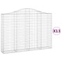 Cestas gaviones 13 uds forma de arco hierro 200x30x140/160 cm de , Maceteros y jardineras - Ref: Foro24-3145483, Precio: 1,00...