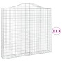 Cestas de gaviones 13 uds forma de arco hierro 200x30x180/200cm de , Maceteros y jardineras - Ref: Foro24-3145525, Precio: 1,...