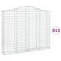 Cestas gaviones 13 uds forma de arco hierro 200x30x160/180 cm de , Maceteros y jardineras - Ref: Foro24-3145504, Precio: 1,00...