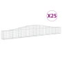Cestas de gaviones 25 uds forma de arco hierro 400x30x40/60 cm de , Maceteros y jardineras - Ref: Foro24-3145798, Precio: 2,0...